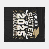 Stolzes Register einer 2025-Graduatenfamilie Fleecedecke (Vorderseite (Horizontal))