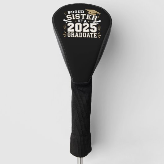 Stolzes Register einer 2025-Graduatenfamilie Golf Headcover (Vorderseite)