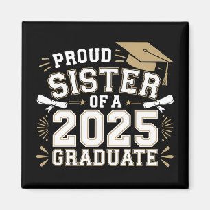 Stolzes Register einer 2025-Graduatenfamilie Magnet