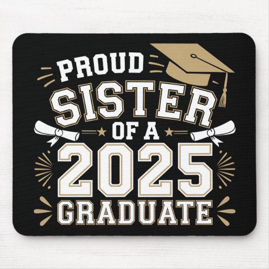 Stolzes Register einer 2025-Graduatenfamilie Mousepad (Vorne)