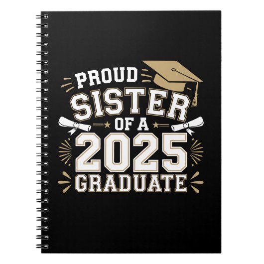 Stolzes Register einer 2025-Graduatenfamilie Notizblock (Vorderseite)