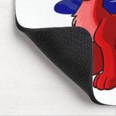 Stolzes rotes Gelert durch Mondschein Mousepad (Ecke)