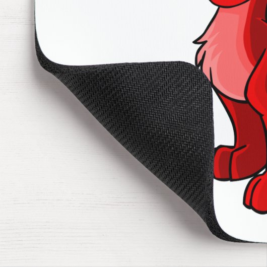 Stolzes rotes Gelert Mousepad (Ecke)