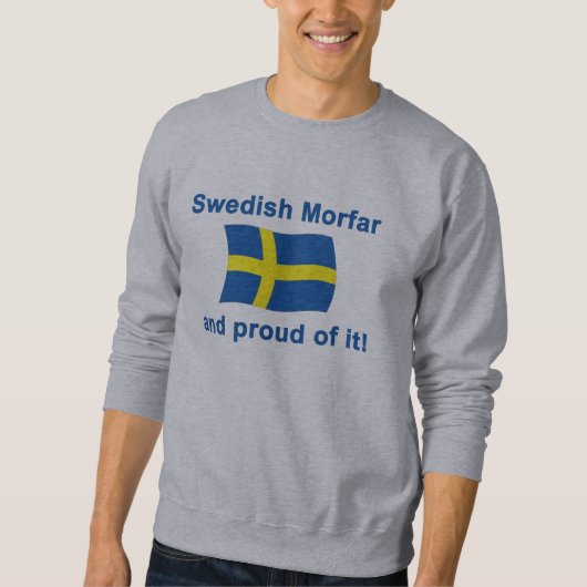 Stolzes Schwede Morfar (Großvater) Sweatshirt (Vorderseite)