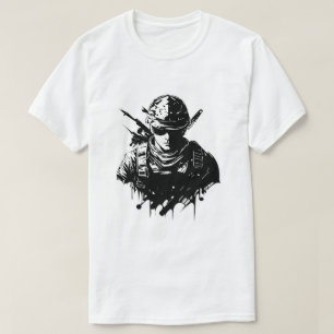 Stolzes Soldaten-T-Shirt – Ehre, Mut und Stärke T-Shirt