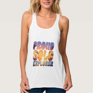 Stolzes Solo-Explorer-Sonnenuntergangs-Strand-T-Sh Tank Top