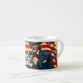 Stolzes Soul des 4. Juli Espressotasse (Vorderseite Rechts)