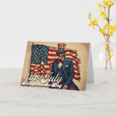 Stolzes Soul des 4. Juli Karte (Gelbe Blume)