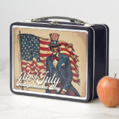 Stolzes Soul des 4. Juli Metall Brotdose (Beispiel)