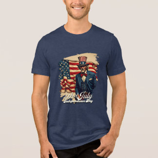 Stolzes Soul des 4. Juli Tri-Blend Shirt