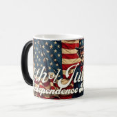 Stolzes Soul des 4. Juli Verwandlungstasse (Vorderseite Links)