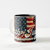 Stolzes Soul des 4. Juli Zweifarbige Tasse (Vorderseite Links)