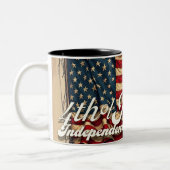 Stolzes Soul des 4. Juli Zweifarbige Tasse (Links)