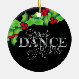 Stolzes Tanz-Mama-Bohrgerät-Team-Weihnachten Keramik Ornament