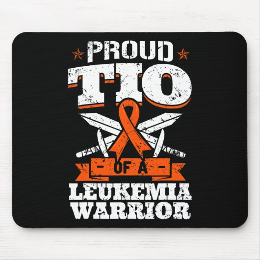 Stolzes Tio eines Leukämiewarnsystems Mousepad (Vorne)