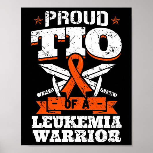 Stolzes Tio eines Leukämiewarnsystems Poster (Vorne)
