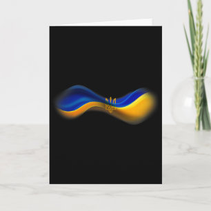 Stolzes ukrainisches Design, um Unterstützung für Karte