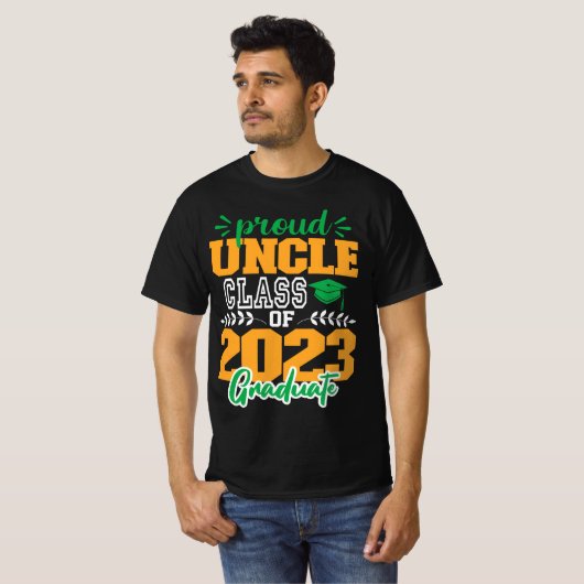 Stolzes UNKEL der Klasse 2023 MODERNES SCRIPT GRAD T-Shirt (Vorne ganz)