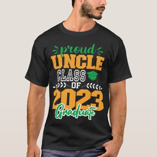 Stolzes UNKEL der Klasse 2023 MODERNES SCRIPT GRAD T-Shirt (Vorderseite)