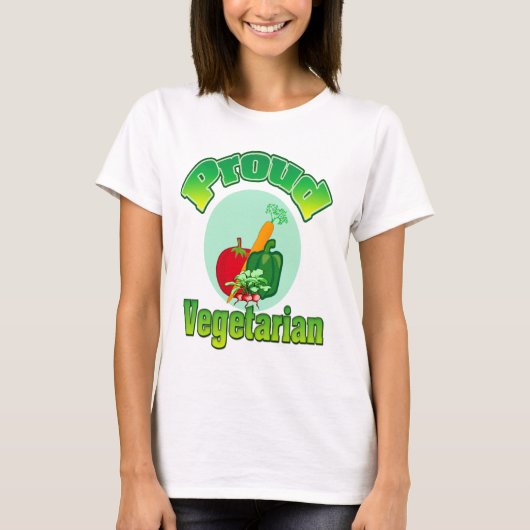 Stolzes vegetarisches Shirt (Vorderseite)