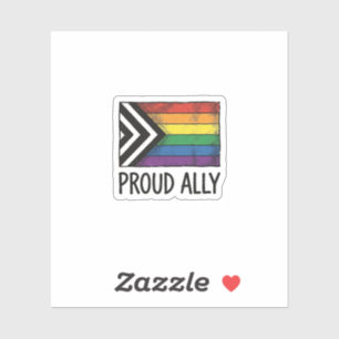 Stolzes Verbündeter Pride Flag Vector T-Shirt Desi Aufkleber