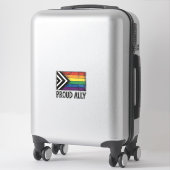 Stolzes Verbündeter Pride Flag Vector T-Shirt Desi Aufkleber (Koffer)
