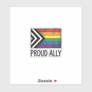 Stolzes Verbündeter Pride Flag Vector T-Shirt Desi Aufkleber