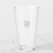 Stolzes Verbündeter Pride Flag Vector T-Shirt Desi Glas (Rückseite)