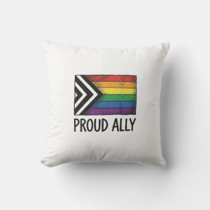 Stolzes Verbündeter Pride Flag Vector T-Shirt Desi Kissen
