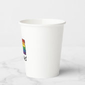 Stolzes Verbündeter Pride Flag Vector T-Shirt Desi Pappbecher (Links)