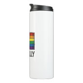 Stolzes Verbündeter Pride Flag Vector T-Shirt Desi Thermosbecher (Nach rechts gedreht)