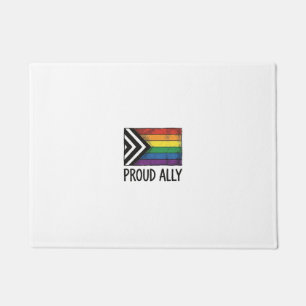 Stolzes Verbündeter-Stolzflagge-Vektor-T-Shirt-Des Fußmatte