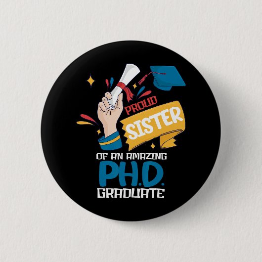 Stolzes Verzeichnis der Phantastischen phd-Graduat Button (Vorderseite)