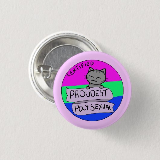 Stolzestes Polysexual Button (Vorne & Hinten)