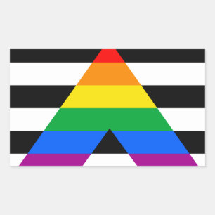 Stolzflagge der Verbündeten Rechteckiger Aufkleber