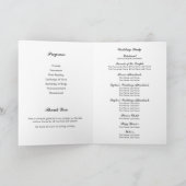 Stolzflagge Fette Typografie Gefaltetes Hochzeitsf Programm (Innenseite)