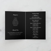 Stolzflagge Fette Typografie Gefaltetes Hochzeitsp Programm (Innenseite)