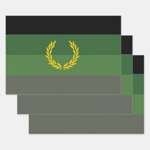 Stolzflagge für militärische Uniformen Geschenkpapier Set