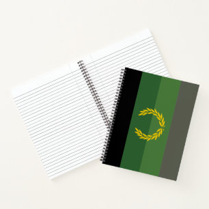 Stolzflagge für militärische Uniformen Notizblock
