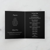 Stolzflagge Schwule Hochzeitsfoto-Typografie gefal Programm (Innenseite)