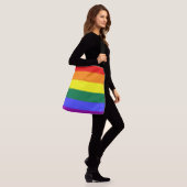 Stolzflaggenregenbogenkreuz-Leichensack Tragetaschen Mit Langen Trägern (Am Model)