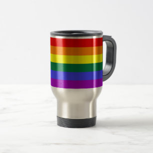 Stolzflaggenregenbogenreise-Kaffeetasse Reisebecher