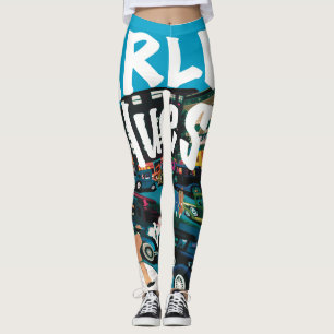 Stolzieren Sie den Harlem Blues Leggings