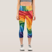 Stolzmonat-Muster Capri Leggings (Vorderseite)