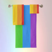 Stolzschlag: Regenbogenflagge Badhandtuch Set