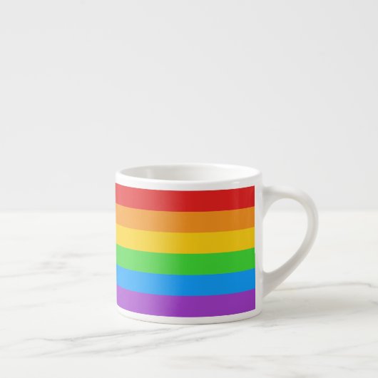 Stolzschuss: Regenbogenflagge Espressotasse (Rechts)