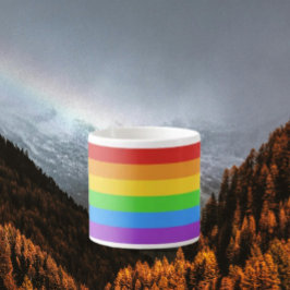 Stolzschuss: Regenbogenflagge Espressotasse