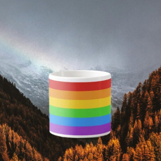 Stolzschuss: Regenbogenflagge Espressotasse