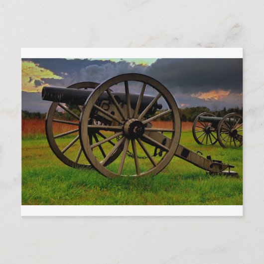 Stom über dem Schlachtfeld Postkarte (Vorderseite)