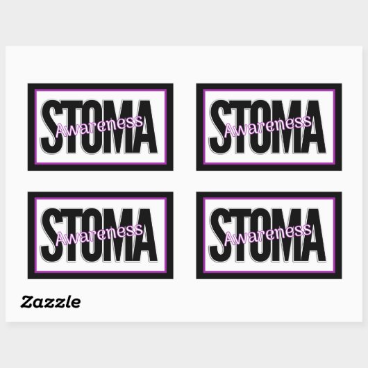 Stoma Awareness Rechteckiger Aufkleber (Blatt)